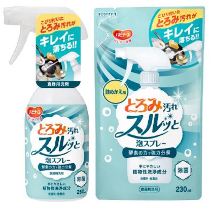 とろみ汚れスルッと泡スプレー